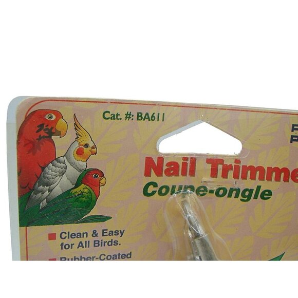 2002 Nail Claw Trimmers Birds Coupe-ongle Steel Rubber Coated Handles Penn Plax - Picture 2 of 11